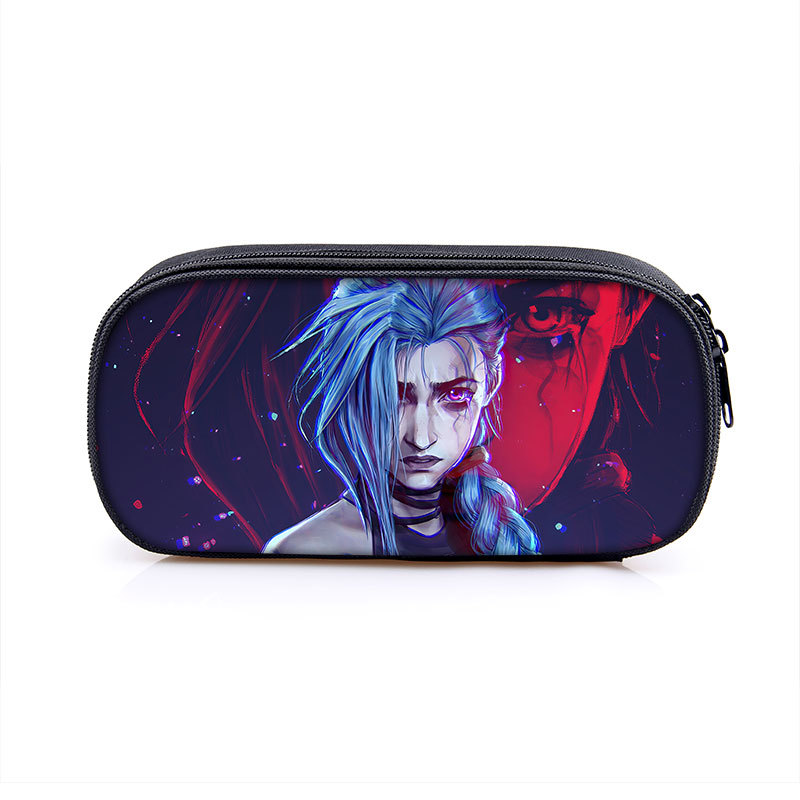Arcane:League of Legends Cosmetic Bags Boys Girls Children Large Pencil Case Purse Storage Bags Women Men Multifunction Makeup Bag - Image 10