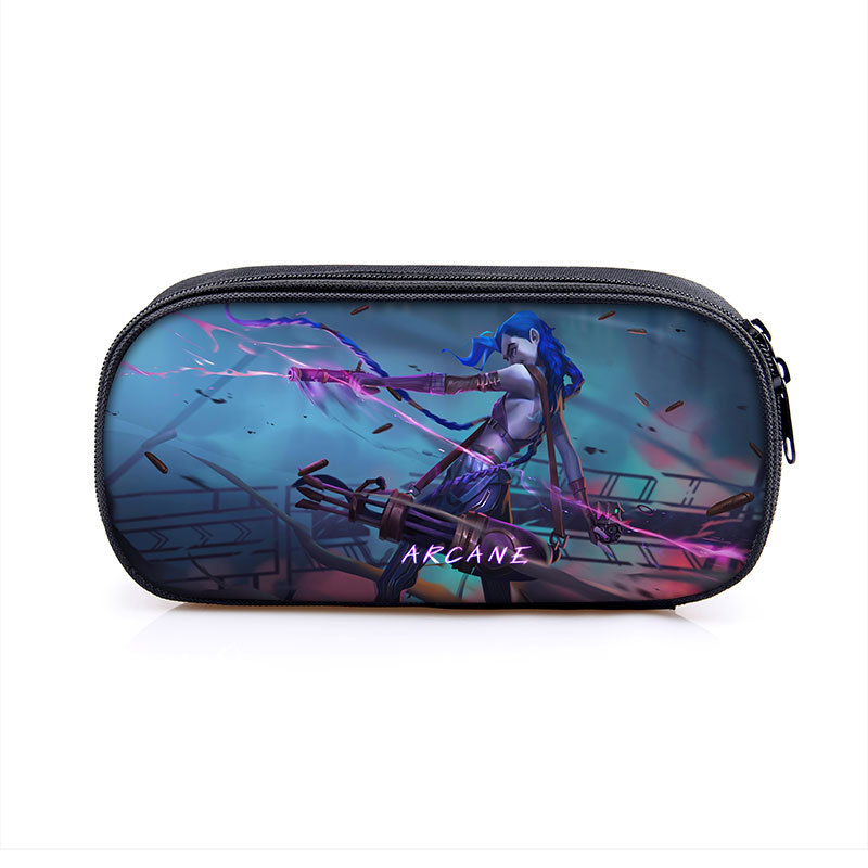 Arcane:League of Legends Cosmetic Bags Boys Girls Children Large Pencil Case Purse Storage Bags Women Men Multifunction Makeup Bag - Image 11