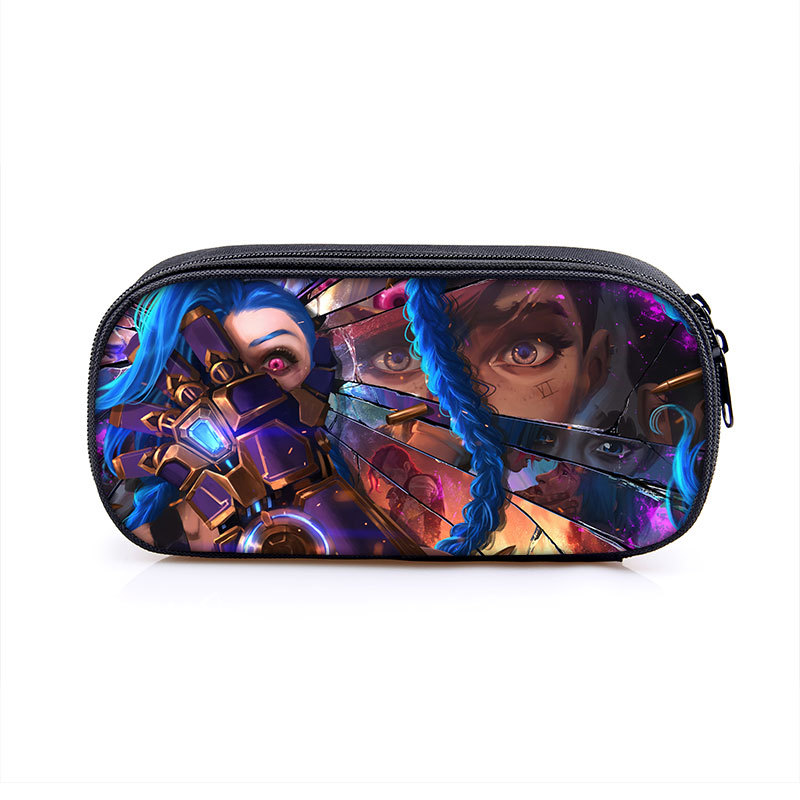 Arcane:League of Legends Cosmetic Bags Boys Girls Children Large Pencil Case Purse Storage Bags Women Men Multifunction Makeup Bag - Image 12