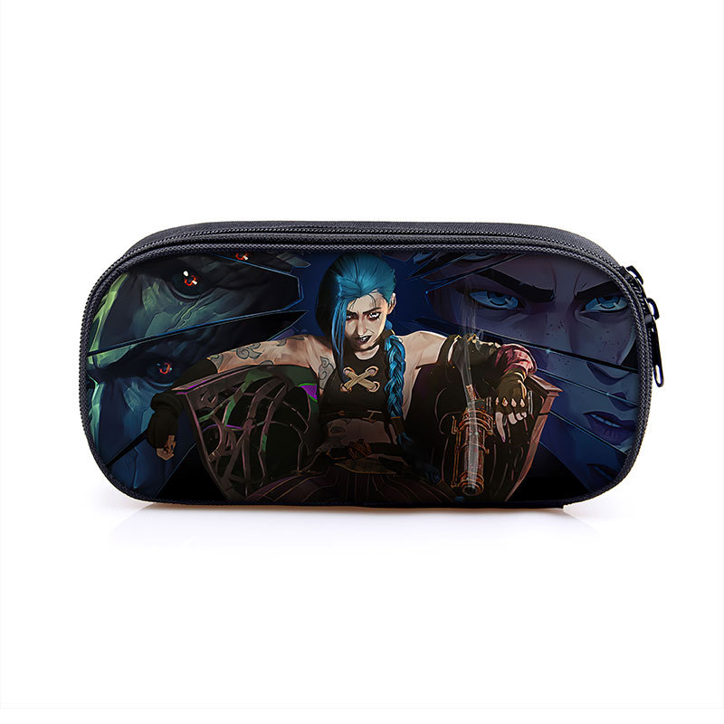 Arcane:League of Legends Cosmetic Bags Boys Girls Children Large Pencil Case Purse Storage Bags Women Men Multifunction Makeup Bag - Image 13