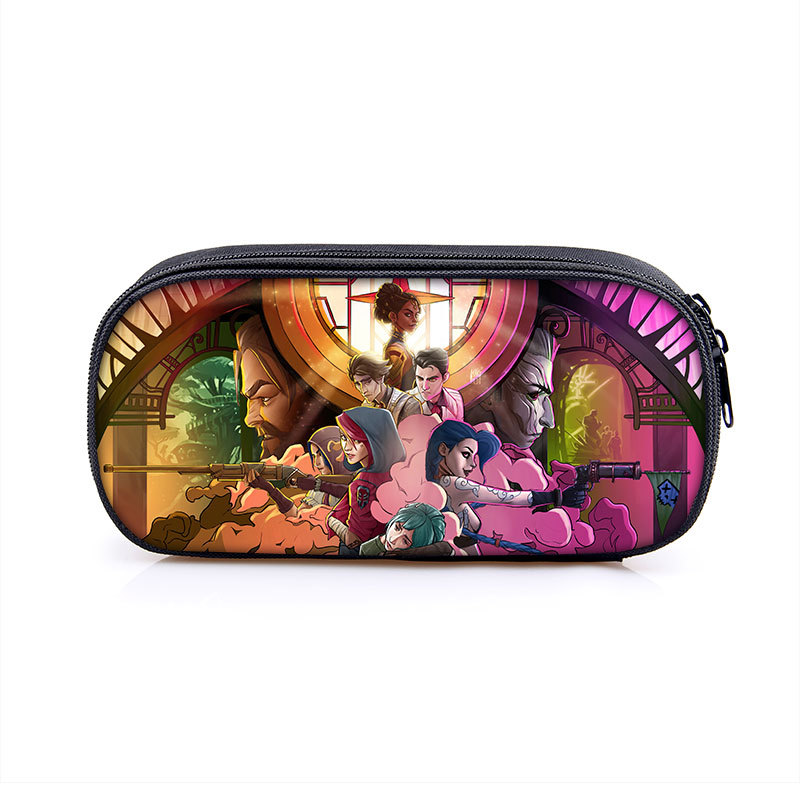 Arcane:League of Legends Cosmetic Bags Boys Girls Children Large Pencil Case Purse Storage Bags Women Men Multifunction Makeup Bag - Image 14