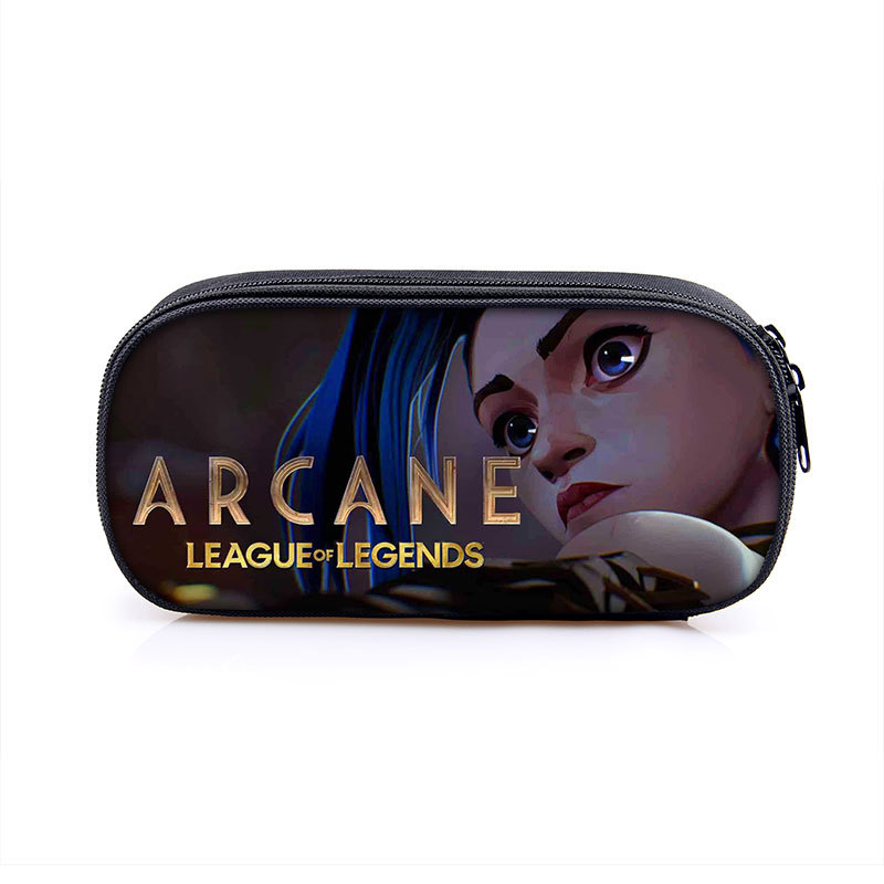 Arcane:League of Legends Cosmetic Bags Boys Girls Children Large Pencil Case Purse Storage Bags Women Men Multifunction Makeup Bag - Image 15