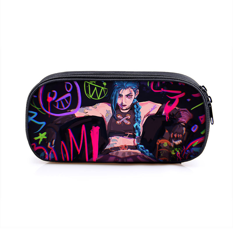 Arcane:League of Legends Cosmetic Bags Boys Girls Children Large Pencil Case Purse Storage Bags Women Men Multifunction Makeup Bag - Image 16
