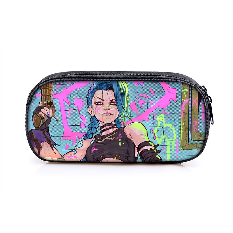Arcane:League of Legends Cosmetic Bags Boys Girls Children Large Pencil Case Purse Storage Bags Women Men Multifunction Makeup Bag - Image 18