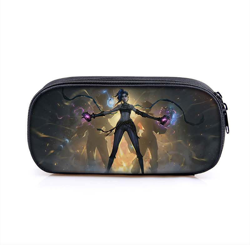Arcane:League of Legends Cosmetic Bags Boys Girls Children Large Pencil Case Purse Storage Bags Women Men Multifunction Makeup Bag - Image 19