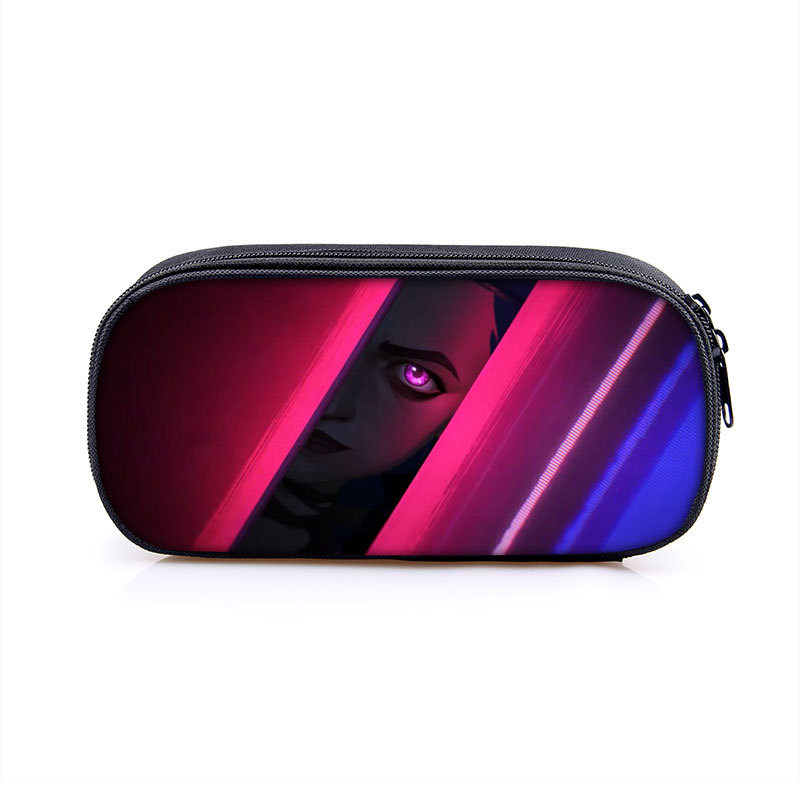Arcane:League of Legends Cosmetic Bags Boys Girls Children Large Pencil Case Purse Storage Bags Women Men Multifunction Makeup Bag - Image 21