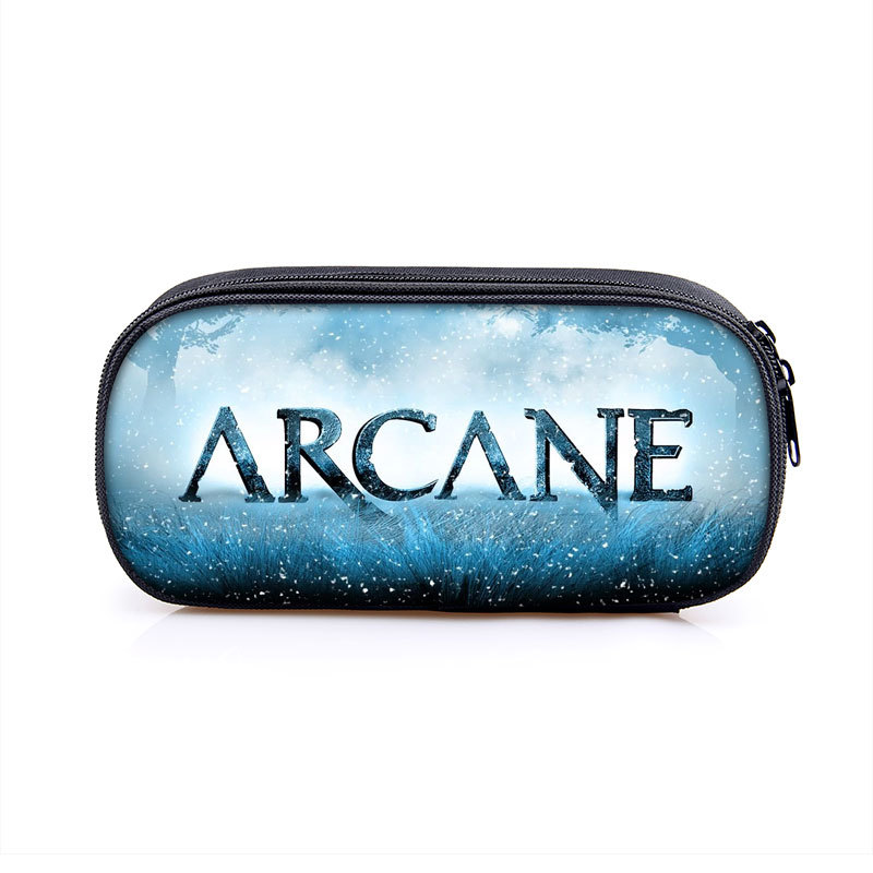 Arcane:League of Legends Cosmetic Bags Boys Girls Children Large Pencil Case Purse Storage Bags Women Men Multifunction Makeup Bag - Image 25