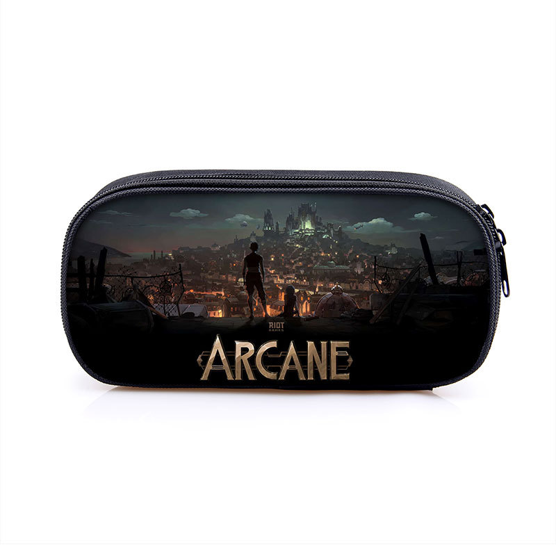 Arcane:League of Legends Cosmetic Bags Boys Girls Children Large Pencil Case Purse Storage Bags Women Men Multifunction Makeup Bag - Image 26