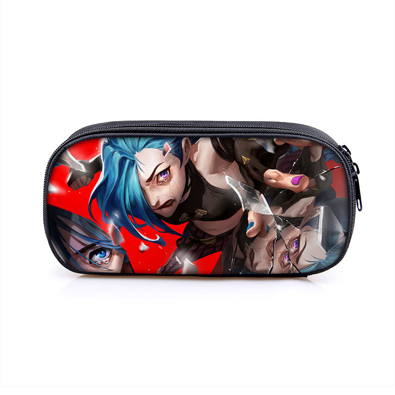 Arcane:League of Legends Cosmetic Bags Boys Girls Children Large Pencil Case Purse Storage Bags Women Men Multifunction Makeup Bag - Image 27