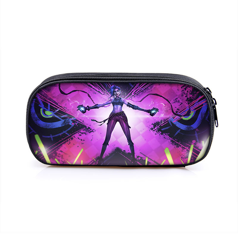 Arcane:League of Legends Cosmetic Bags Boys Girls Children Large Pencil Case Purse Storage Bags Women Men Multifunction Makeup Bag - Image 4