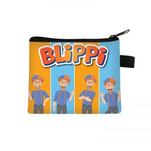 Blippi coin purse polyester card holder simple coin storage bag