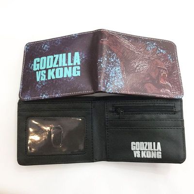 Godzilla vs Kong Wallet Men and Women PU Folding Short Wallet Coin Purse - Image 5