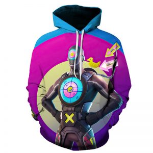 Digitally printed 3D Fortnite Hooded sweatshirt