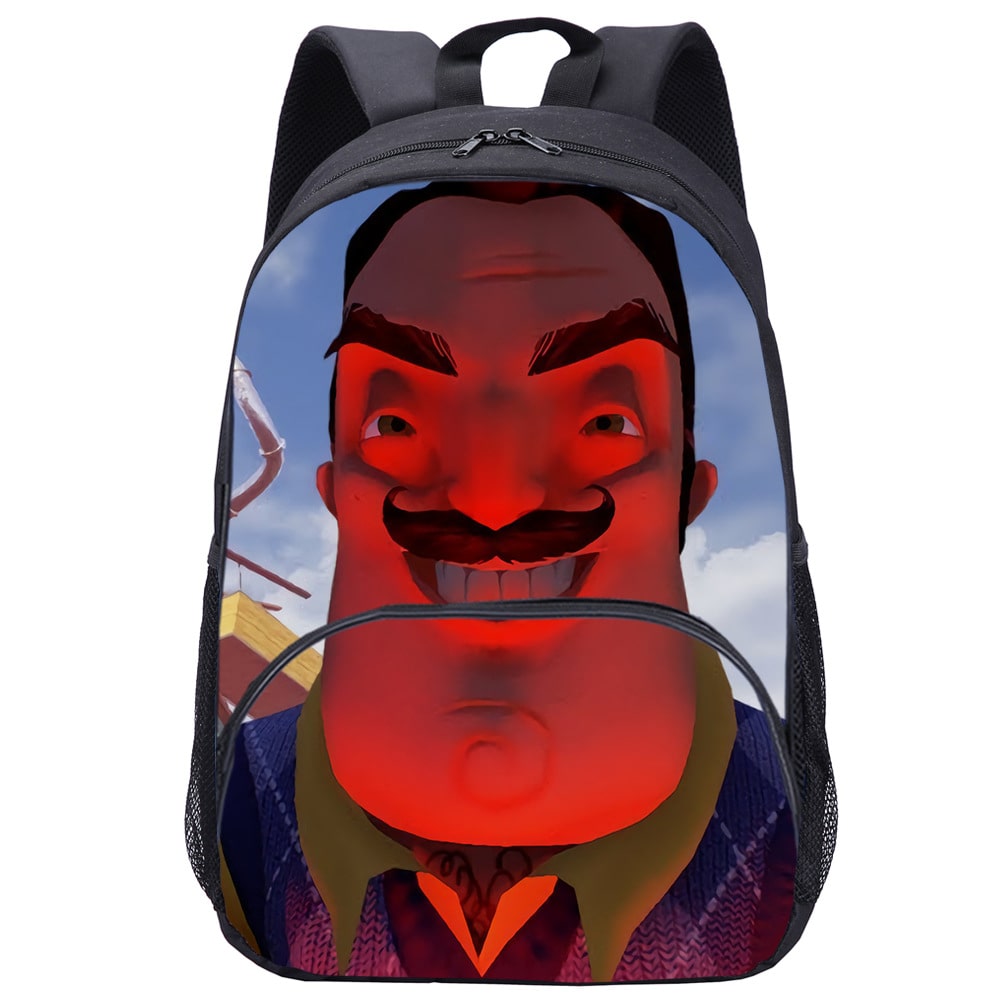 Hello Neighbor Backpack Kids Youth Student High Capacity Waterproof School Bag Birthday Gifts - Image 11