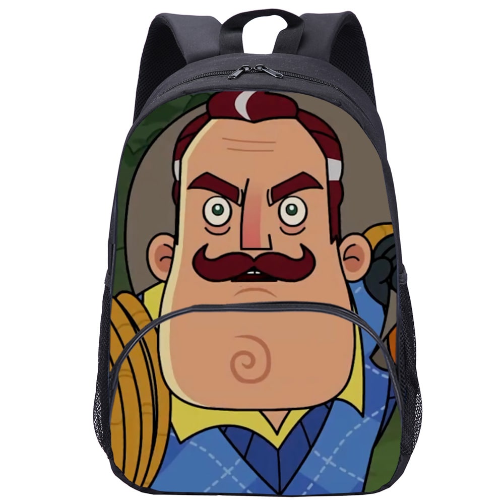 Hello Neighbor Backpack Kids Youth Student High Capacity Waterproof School Bag Birthday Gifts - Image 19