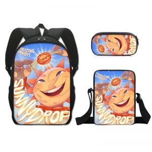 16 Inch Sundrop FNAF Backpack School Bag+Messenger Bag+Pencil Bag
