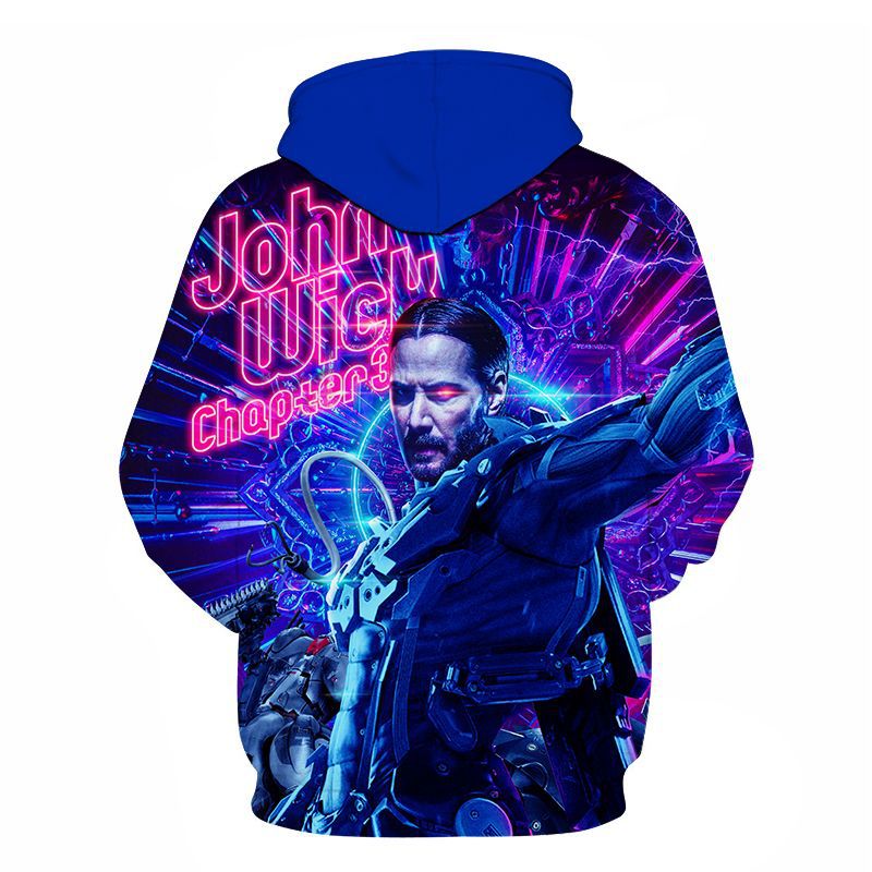 John Wick Hoodies Men's Streetwear Women's Casual Wear 3D Pullover Sportswear - Image 11