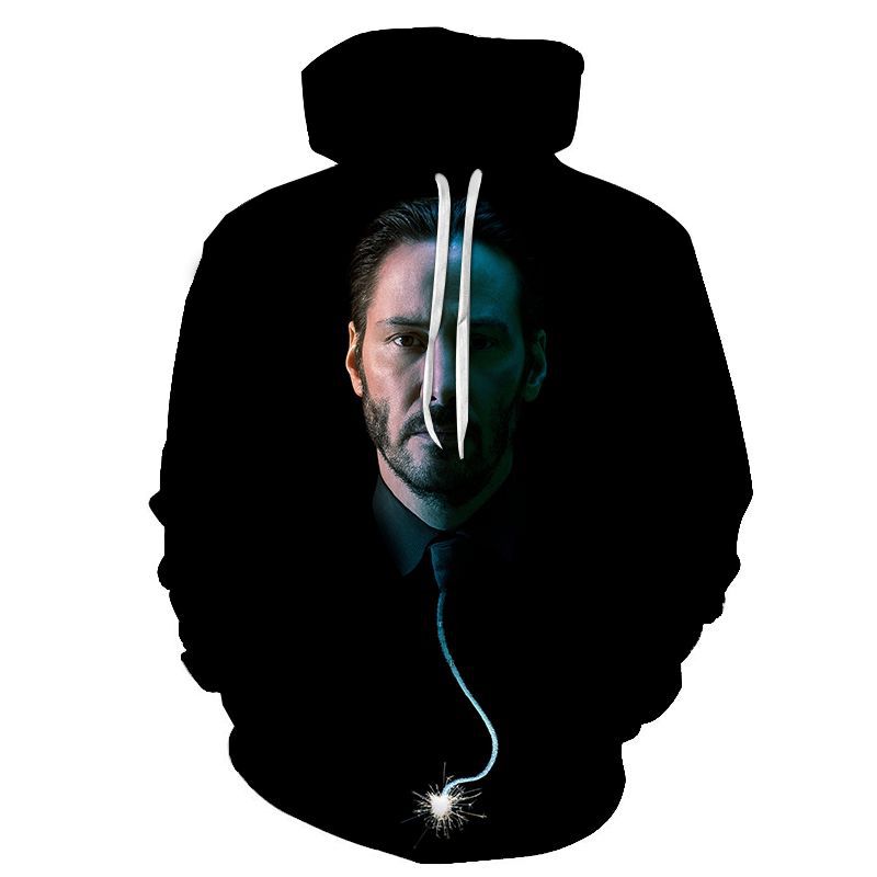 John Wick Hoodies Men's Streetwear Women's Casual Wear 3D Pullover Sportswear - Image 6