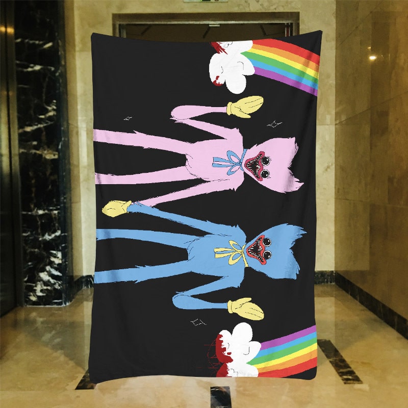 Poppy Playtime Blankets Printing Soft Nap Blanket On Home/Sofa/Office Portable Travel Cover Blanket - Image 5