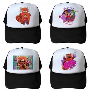 Turning Red Baseball Cap Mesh Back Snapback Trucker Hat