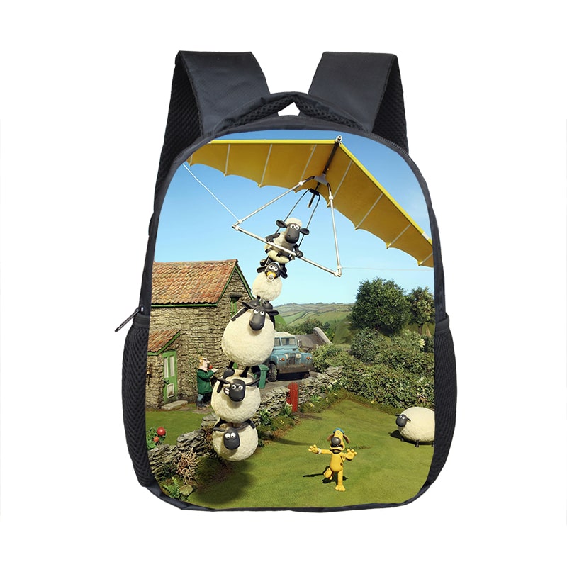 12 Inch Shaun the Sheep Children's Backpack Kids School Cute Daily Bag Kindergarten Bags Girls Boys Waterproof Ruckpack Gift