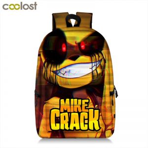 18 Inch Mikecrack Backpack men and women backpack travel bag full printing student school bag