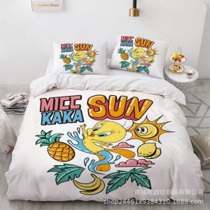 Tweety Comfortable Bedding Three-Piece Soft and Breathable Duvet Cover
