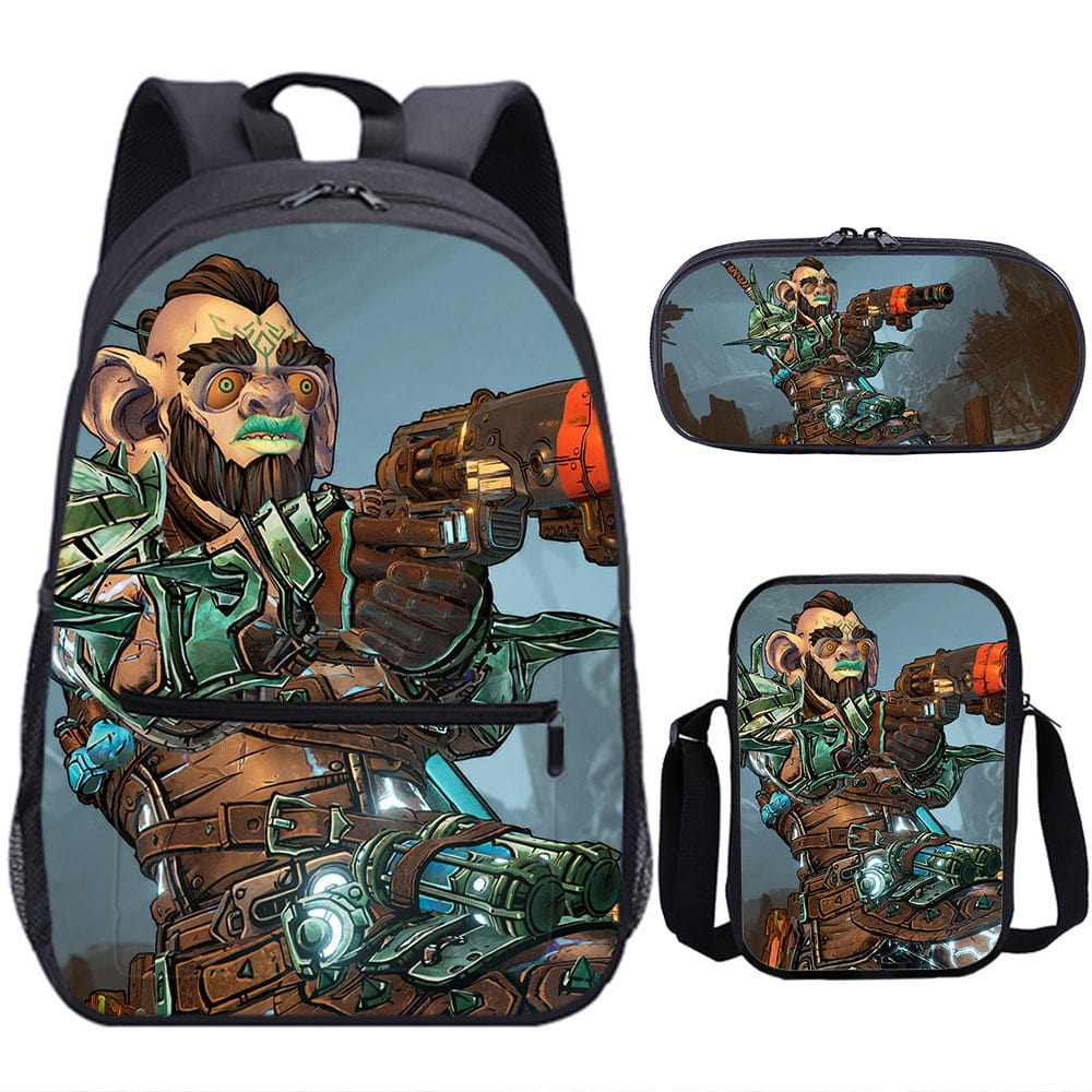 18 Inch Tiny Tina's Wonderlands Backpack School Bag+Messenger Bag+Pencil Bag - Image 10