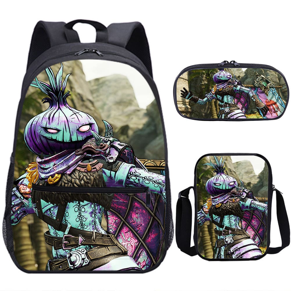 18 Inch Tiny Tina's Wonderlands Backpack School Bag+Messenger Bag+Pencil Bag - Image 12