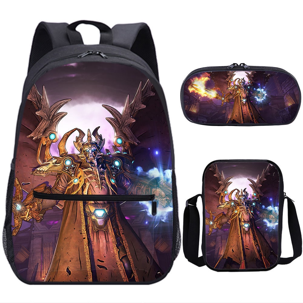 18 Inch Tiny Tina's Wonderlands Backpack School Bag+Messenger Bag+Pencil Bag - Image 21