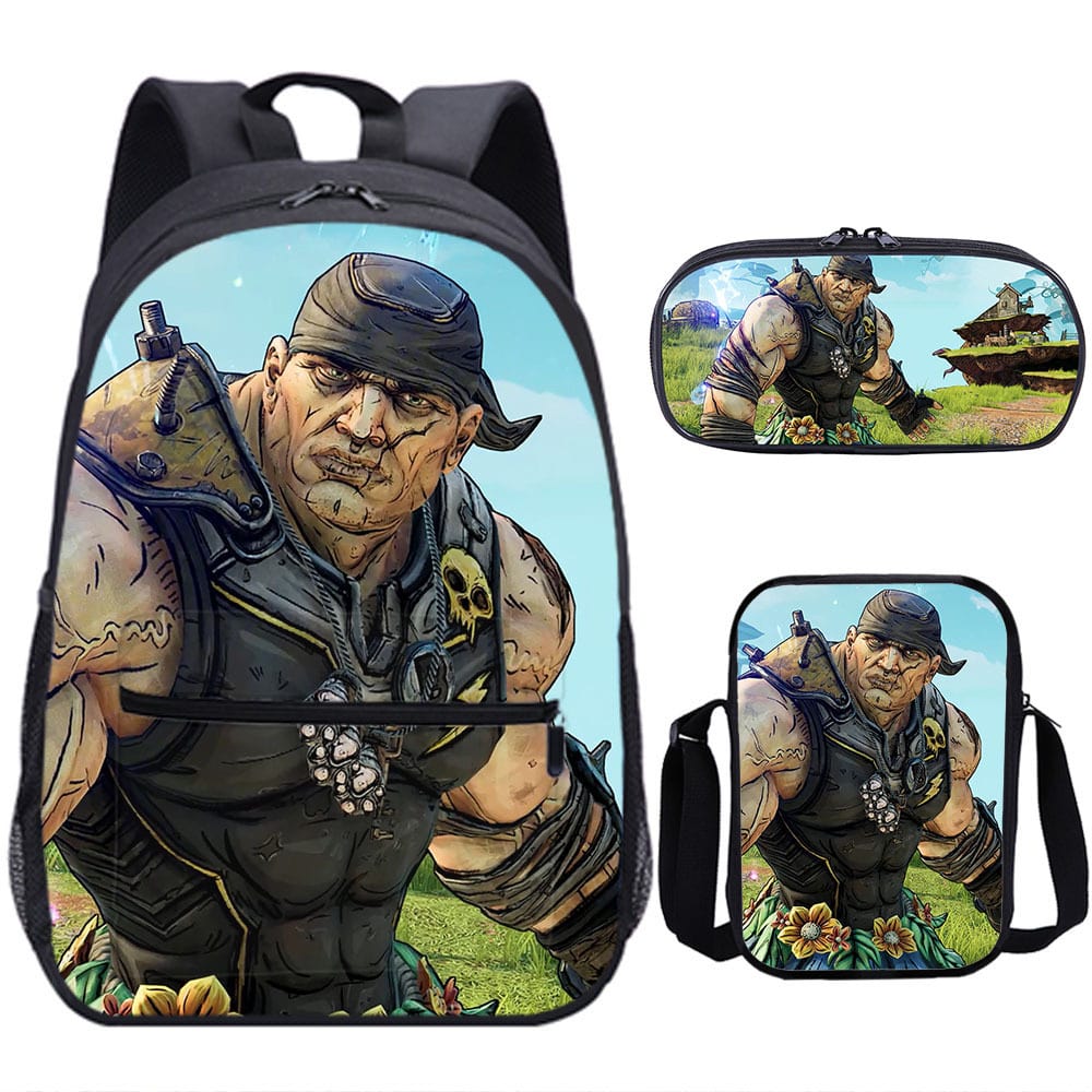 18 Inch Tiny Tina's Wonderlands Backpack School Bag+Messenger Bag+Pencil Bag - Image 6