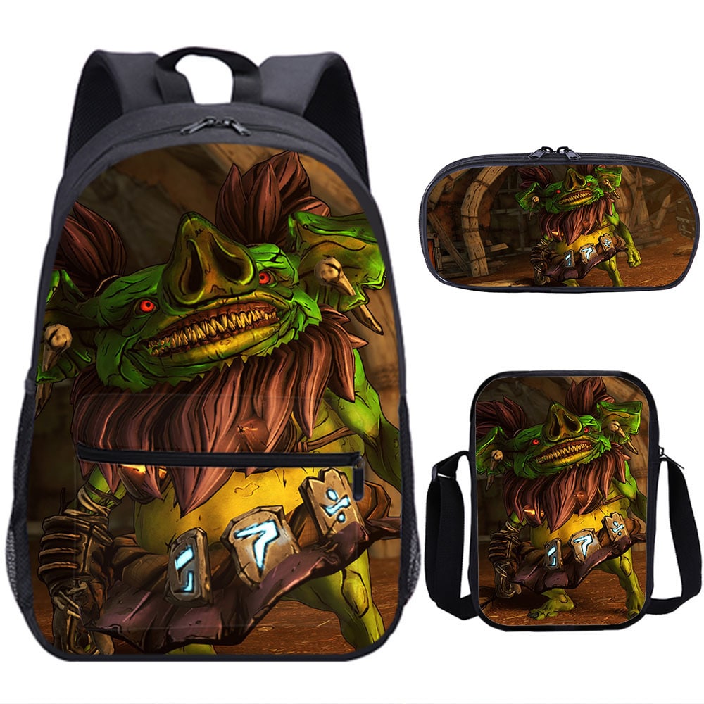 18 Inch Tiny Tina's Wonderlands Backpack School Bag+Messenger Bag+Pencil Bag - Image 8