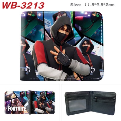 Bifold PU Leather Fortnite Wallet Coin Pocket Credit Card Id Window Card Holder - Image 10