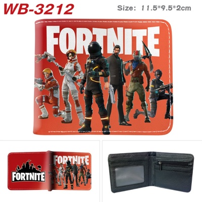 Bifold PU Leather Fortnite Wallet Coin Pocket Credit Card Id Window Card Holder - Image 11