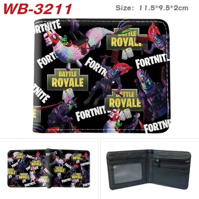 Bifold PU Leather Fortnite Wallet Coin Pocket Credit Card Id Window Card Holder - Image 12