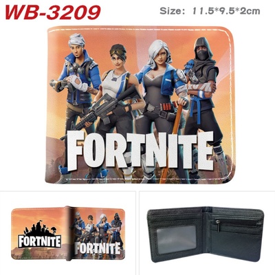 Bifold PU Leather Fortnite Wallet Coin Pocket Credit Card Id Window Card Holder - Image 14