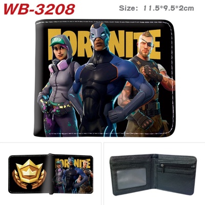 Bifold PU Leather Fortnite Wallet Coin Pocket Credit Card Id Window Card Holder - Image 15