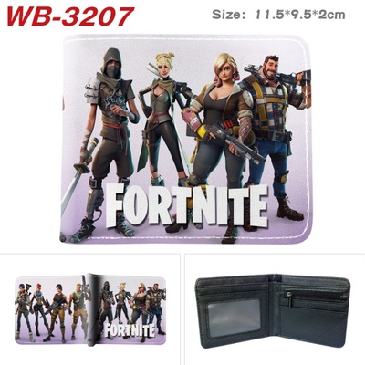 Bifold PU Leather Fortnite Wallet Coin Pocket Credit Card Id Window Card Holder - Image 16