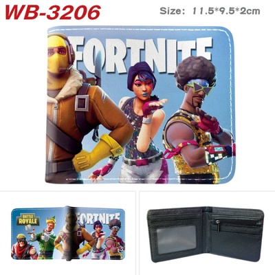 Bifold PU Leather Fortnite Wallet Coin Pocket Credit Card Id Window Card Holder - Image 17