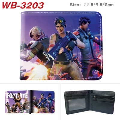 Bifold PU Leather Fortnite Wallet Coin Pocket Credit Card Id Window Card Holder - Image 20