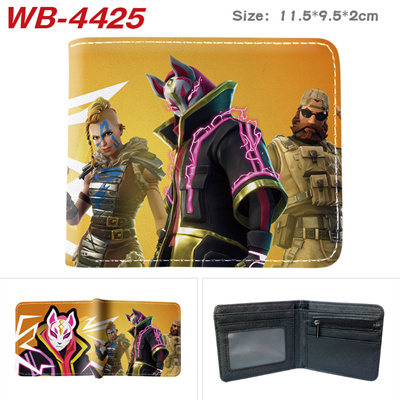 Bifold PU Leather Fortnite Wallet Coin Pocket Credit Card Id Window Card Holder - Image 27