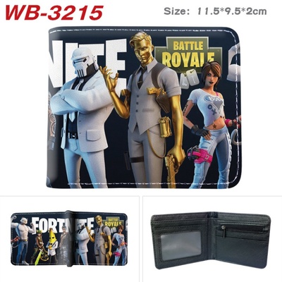 Bifold PU Leather Fortnite Wallet Coin Pocket Credit Card Id Window Card Holder - Image 8