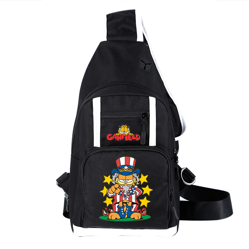 Garfield Shoulder Bag Messenger Bag Casual Waist Bag Chest Bag - Image 5