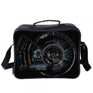 Iron Man Cooler Bag Insulation Bag Students School Food Storage Box