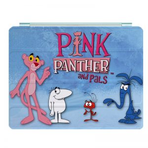 Pink Panther Ipad Leather Case Advanced Pu Leather Protective Cover Automatic Wake Up and Sleep Magnetic Closure Multiple Angle Bracket