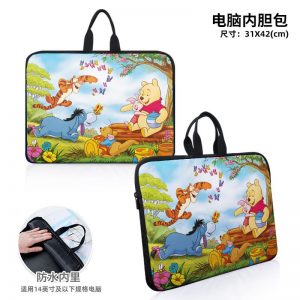 Winnie the Pooh Dirty and splash resistant laptop liner for laptop bag