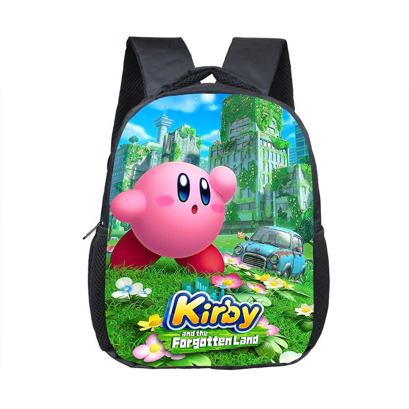 12 Inch Kirby Children's Backpack Kids School Cute Daily Bag Kindergarten Bags Girls Boys Waterproof Ruckpack Gift
