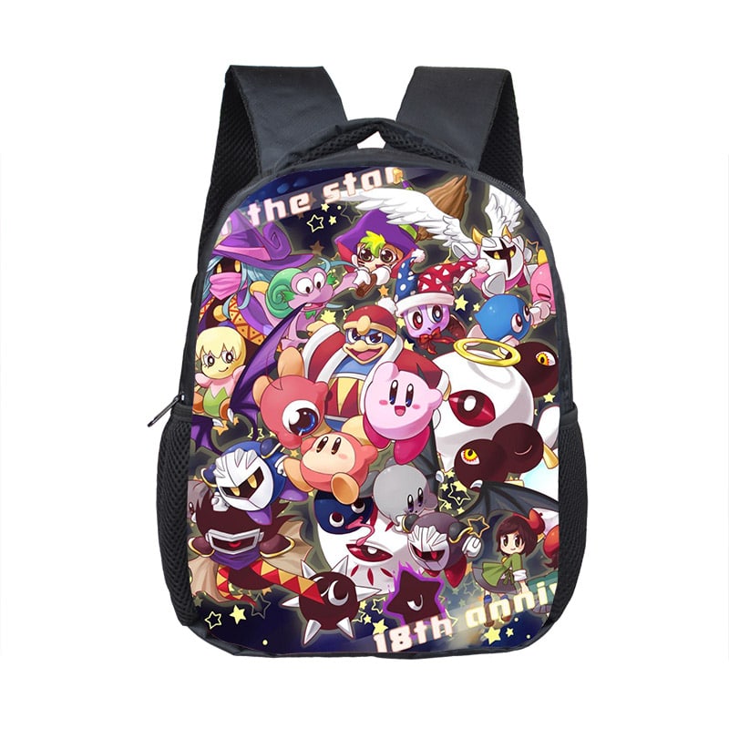 12 Inch Kirby Children's Backpack Kids School Cute Daily Bag Kindergarten Bags Girls Boys Waterproof Ruckpack Gift - Image 26