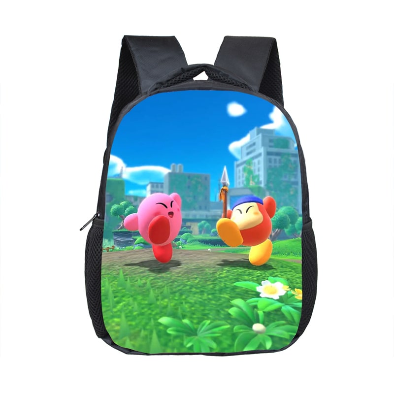 12 Inch Kirby Children's Backpack Kids School Cute Daily Bag Kindergarten Bags Girls Boys Waterproof Ruckpack Gift - Image 12