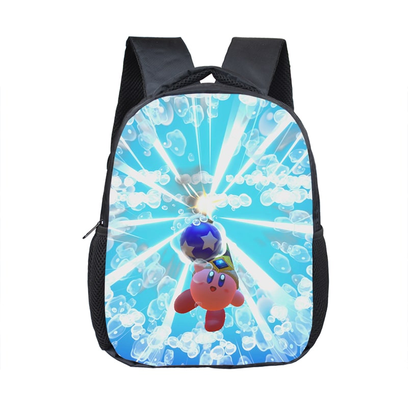 12 Inch Kirby Children's Backpack Kids School Cute Daily Bag Kindergarten Bags Girls Boys Waterproof Ruckpack Gift - Image 23